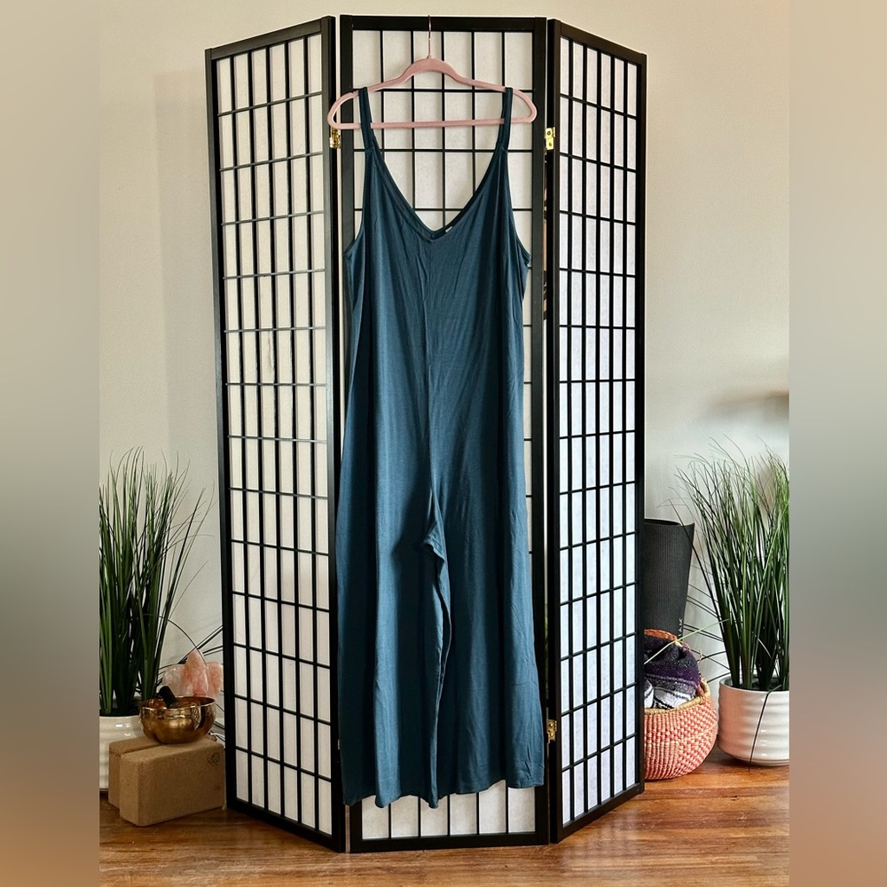 Athleta TENCEL™ Lyocell Jumpsuit – Deep Teal – Size 2X